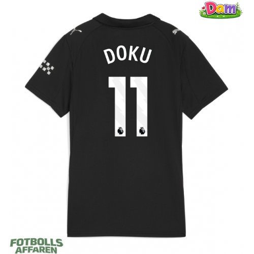 Manchester City Jeremy Doku #11 Bortatröja Kvinnor 2025-26 Kortärmad